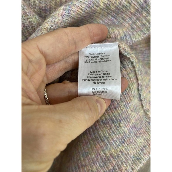 Heartloom Size XS Multicolor Crew Neck Knitted Sweater Soft Hand Wash - Picture 5 of 8